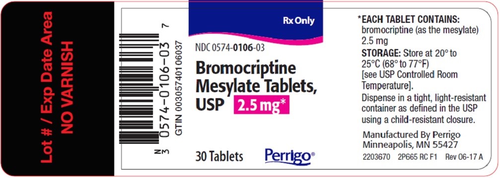 Bromocriptine mesylate 2,5mg 30 tabs